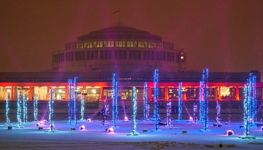 Zimowa Pergola koło Hali Stulecia