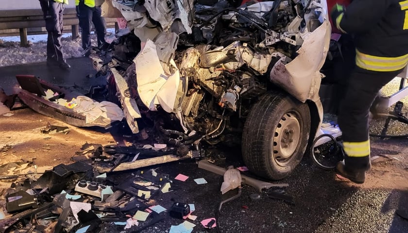 Wypadek na autostradzie a4 w kierunku Zgorzelca
