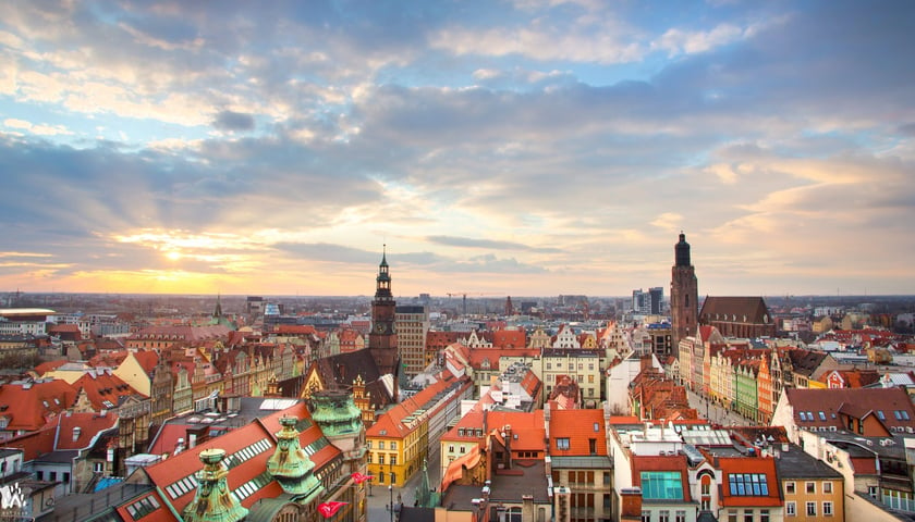 panorama Wrocławia, zdjęcie ilustracyjne
