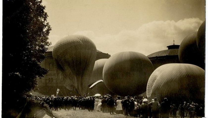 <p>Dawne lądowisko balon&oacute;w przy ul. Trzebnickiej</p>