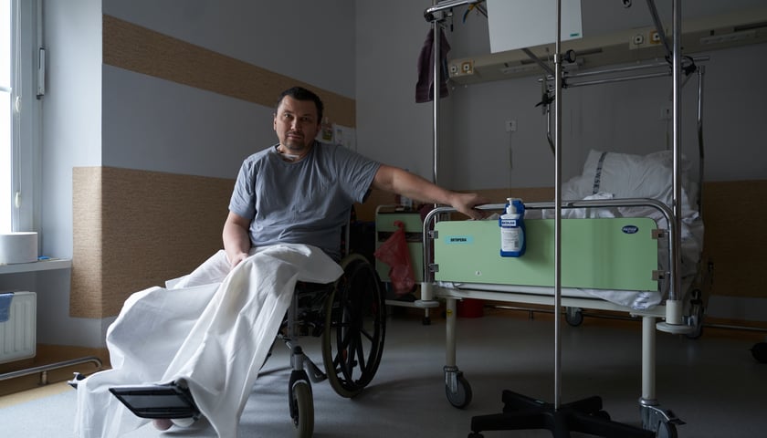 Kostiantyn Fartushnyi, ukraiński oficer, był leczony w szpitalu wojskowym we Wrocławiu. 