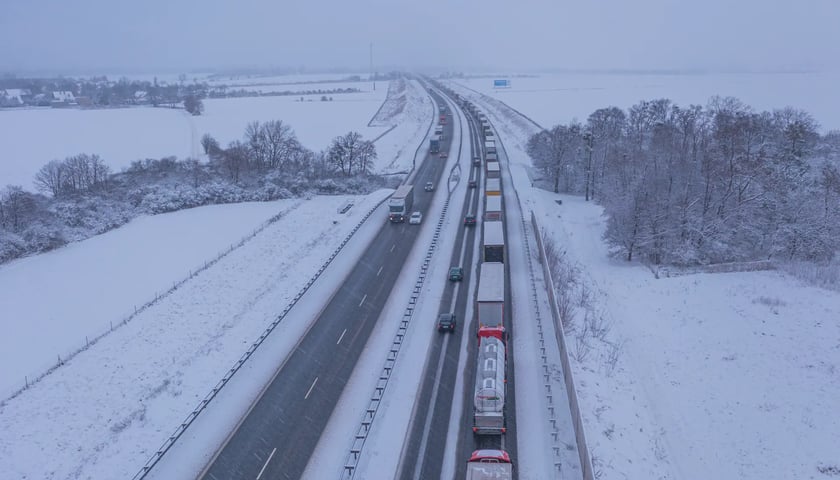 Korek na autostradzie A4, zdjęcie ilustracyjne