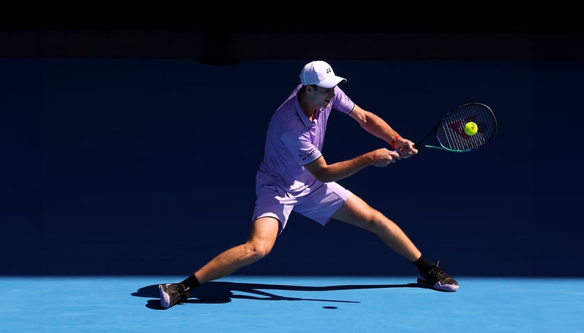 Hubert Hurkacz podczas Australian Open
