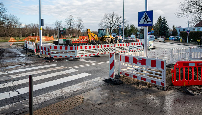 Trwa przebudowa w okolicach skrzyżowania Maślickiej i Północnej 