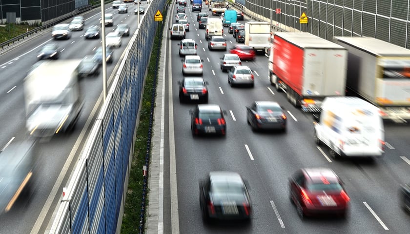 Korki na autostradzie A4. Zdjęcie ilustracyjne