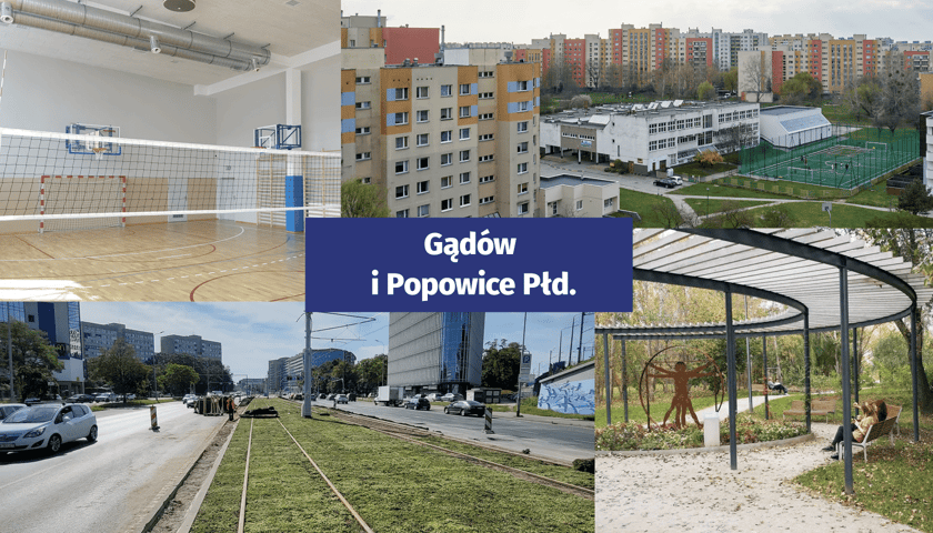 Inwestycje na osiedlu Gądów, Popowice Południowe we Wrocławiu