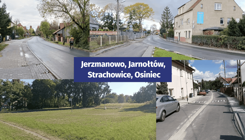 Inwestycje na osiedlu Jerzmanowo, Jarnołtów, Strachowice, Osiniec we Wrocławiu