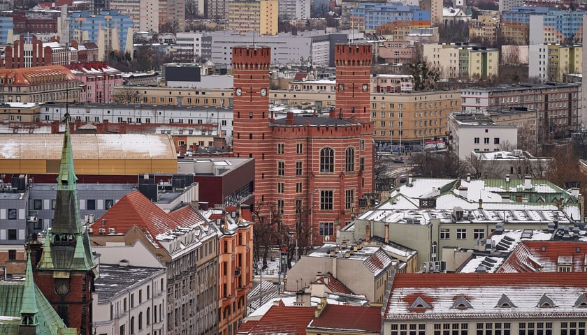 Panorama Wrocławia - widok z kościoła św. Elżbiety