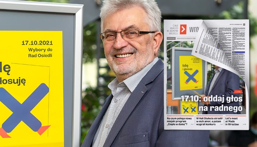 17.10.2021 r. wybory do rad osiedli, na zdjęciu: Andrzej Kubica, przewodniczący Miejskiej Komisji Wyborczej we Wrocławiu