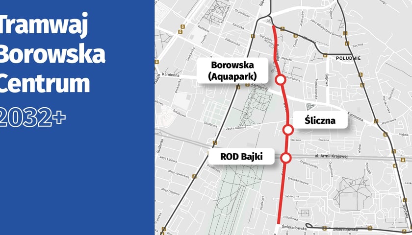 Tramwaj Borowska Centrum