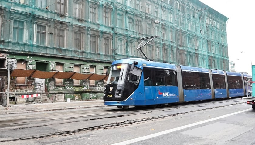 Ulica Pułaskiego we Wrocławiu, 19 lutego 2024 roku