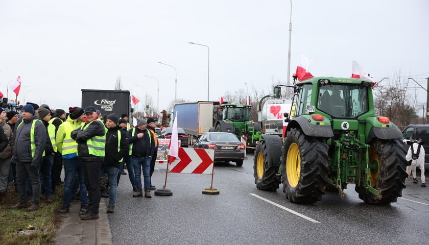 Strajk rolników we Wrocławiu