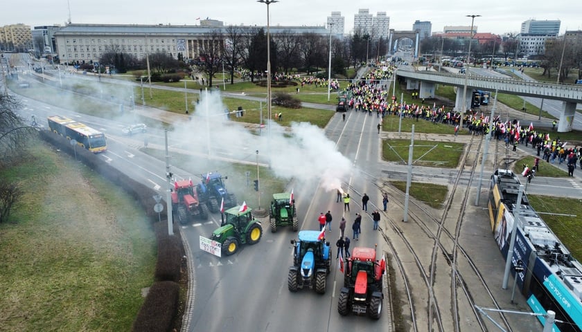Rolnicy w centrum Wrocławia