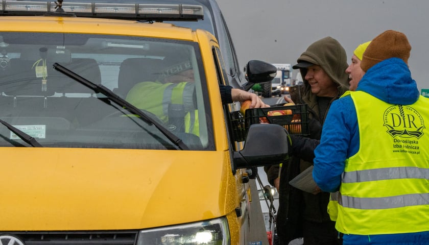 Protest rolników i myśliwych, Bielany Wrocławskie, 20.02.2024