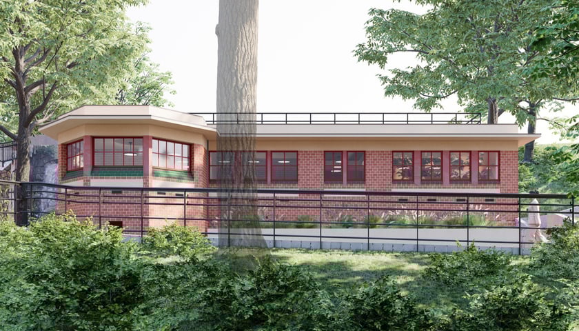 Budynek toalety wraz z przyległym terenem w obszarze zabytkowego Bastionu Sakwowego

 