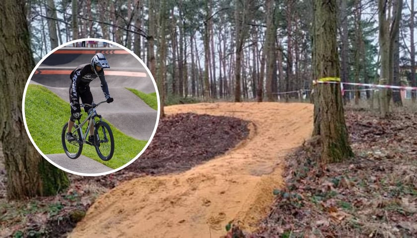 Dolnośląski Rowerowy Park Umiejętności powstaje w Brzegu Dolnym, w owalu rowerzysta