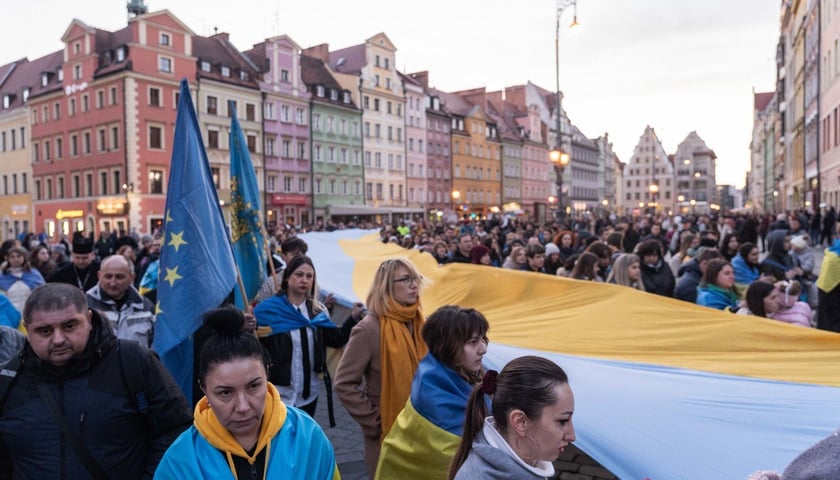 Uroczystości związane z drugą rocznicą wybuchu wojny w Ukrainie (24 lutego 2024)
