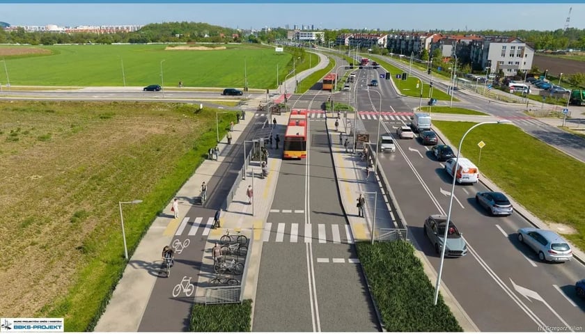 Wizualizacja trasy na Jagodno