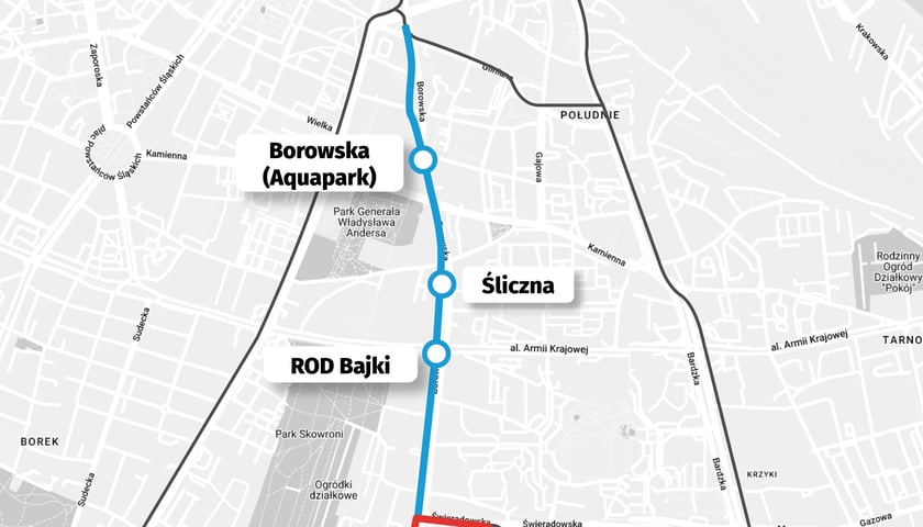Tramwaj Borowska Centrum