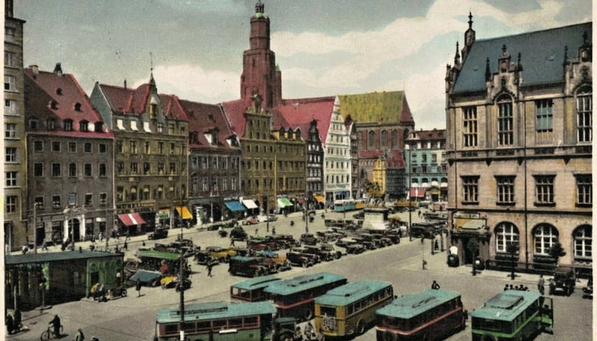 Wrocławski Rynek z czasów Breslau