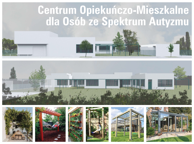 Wizualizacje nowego Centrum Opiekuńczo-Mieszkalnego dla Osób w Spektrum Autyzmu
