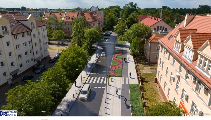 Tak ma wyglądać ul. Koszarowa po przebudowie.