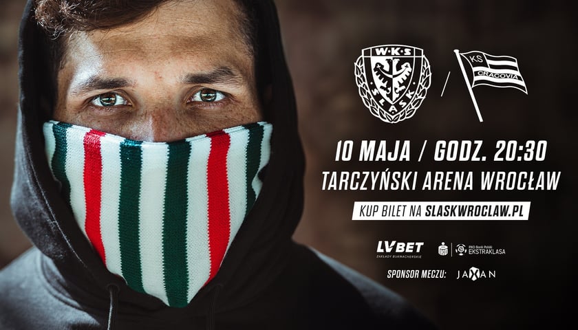 Śląsk - Cracovia. Kup bilet - baner meczowy