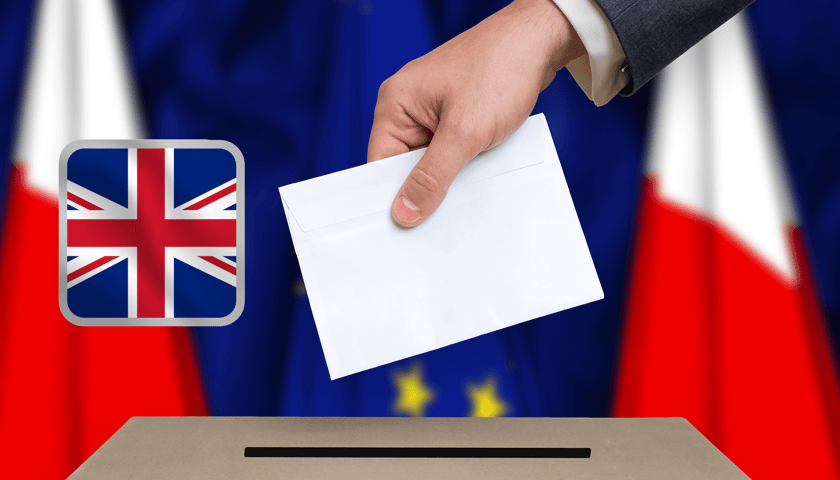 The official flag of the European Union and a ballot box with a voting card. Check when the elections to the European Parliament will be held. See candidates to the European Parliament from Wroclaw