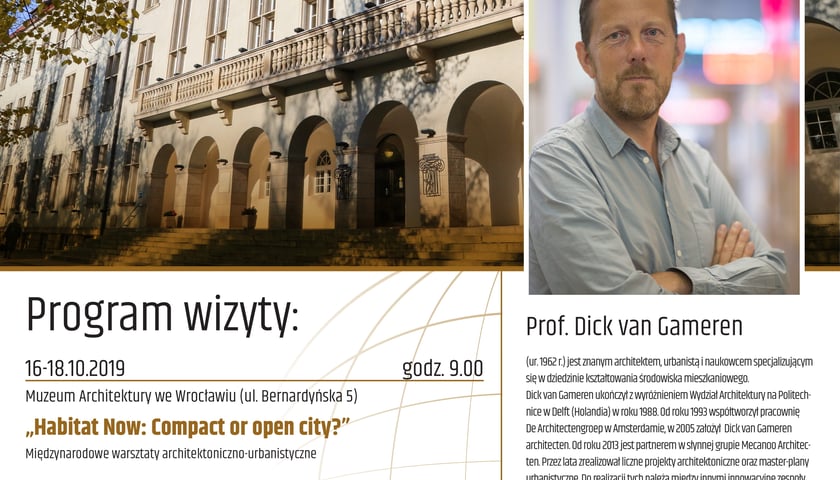 [Visiting Professors] Dick van Gameren z wizytą na Politechnice Wrocławskiej! 