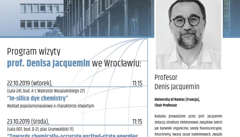[Visiting Professors] Wykład prof. Denisa Jacquemina