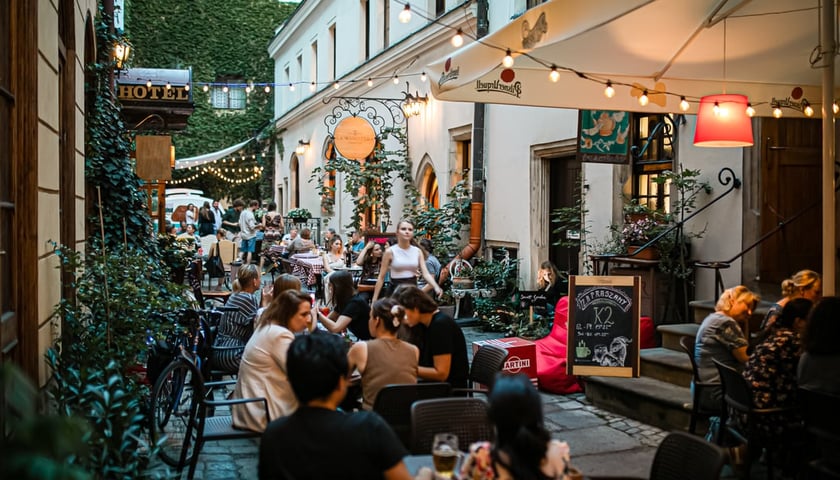 Patio przy ul. Kiełbaśniczej we Wrocławiu