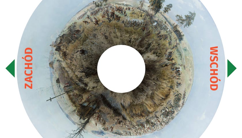 Orientacja kierunków w Panoramie Racławickiej