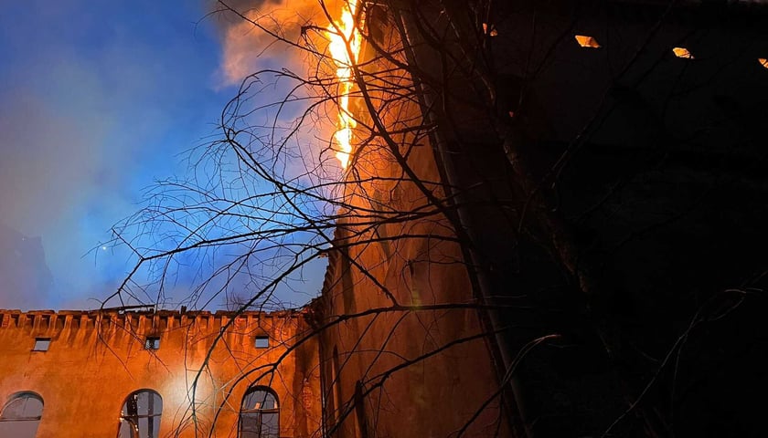 Pożar pałacu w Świniarach, Wrocław 16.06.2024