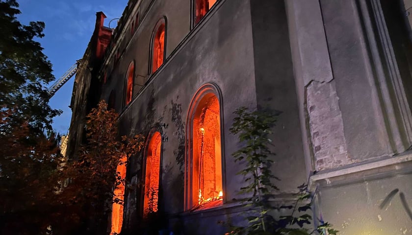 Pożar pałacu w Świniarach, Wrocław 16.06.2024