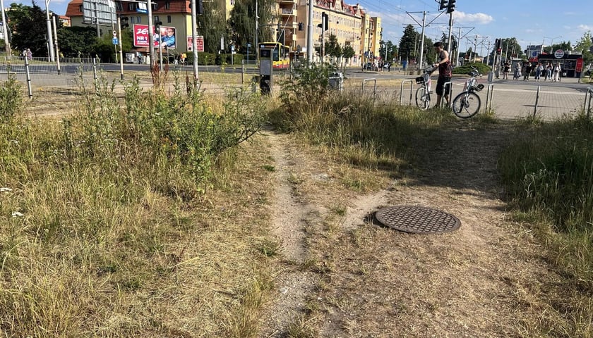 Ścieżka gruntowa przy ul. Żmigrodzkiej