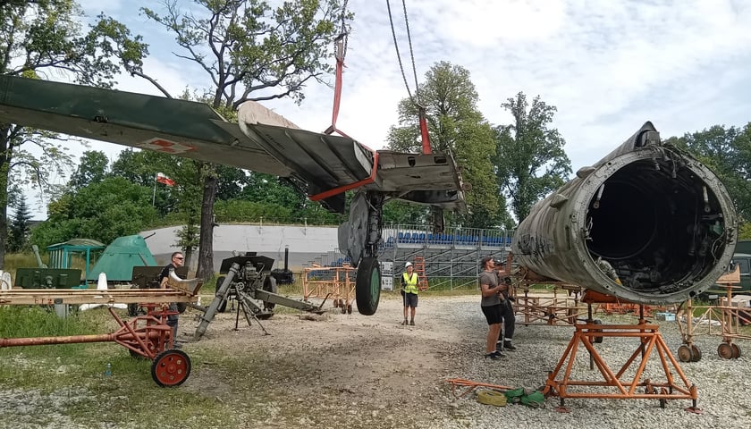 Samolot SU-20 w Muzeum Militarnym we Wrocławiu