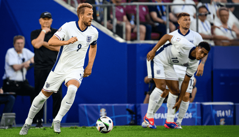 Piłkarze reprezentacji Anglii podczas meczu Euro 2024