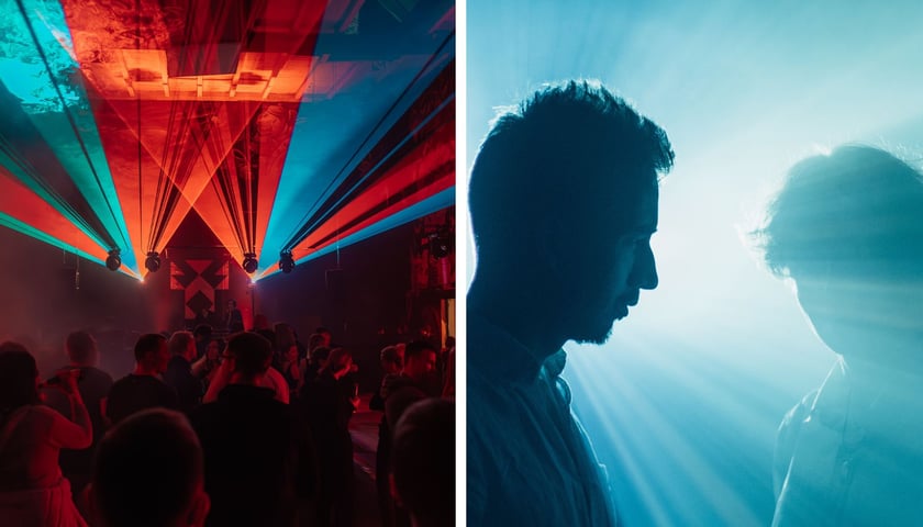 Kolaż dwóch zdjęć – z lewej koncert Jeszcze, z prawej grupa imasleep