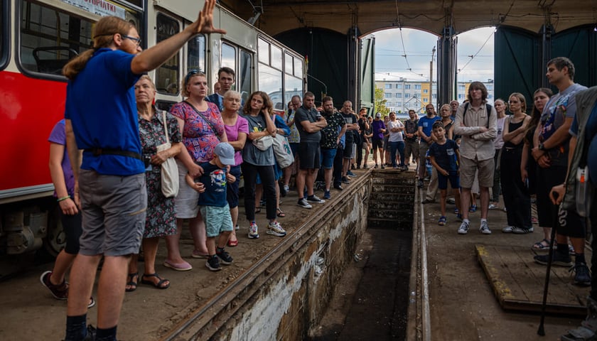 Zwiedzanie zajezdnii Popowice przy ulicy Legnickiej. Wrocław, 13.07.2024