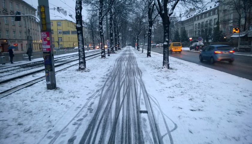 Wiele osób korzysta z dróg rowerowych także zimą