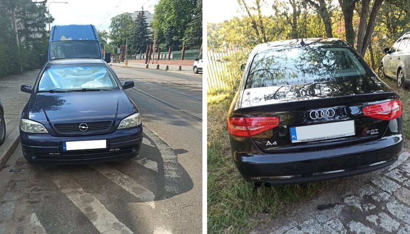 Przykłady nieprawidłowego parkowania 