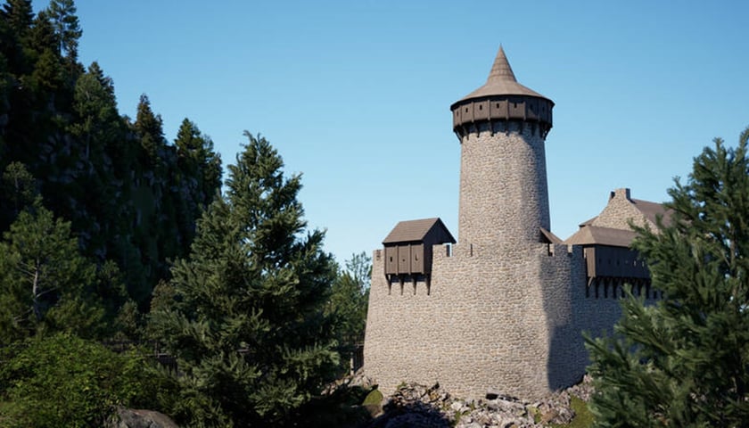 Wizualizacja Zamku Radosno
