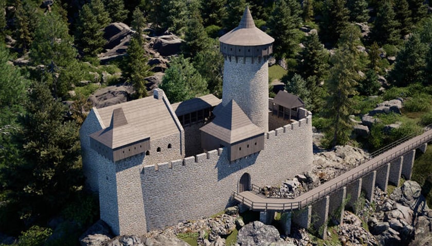 Wizualizacja Zamku Radosno