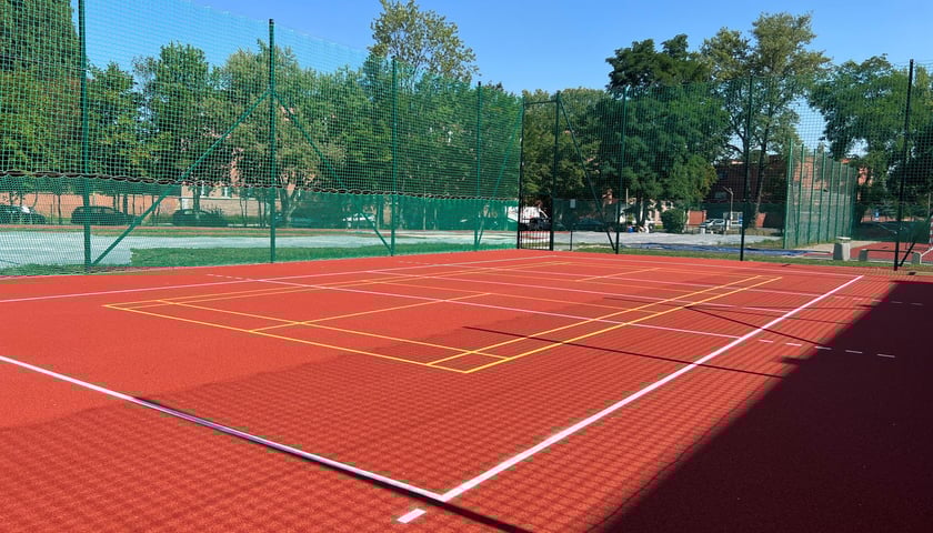 <p>Profesjonalna infrastruktura sportowa w Sportowej Szkole Podstawowej nr 46 przy ul. Ścinawskiej</p>