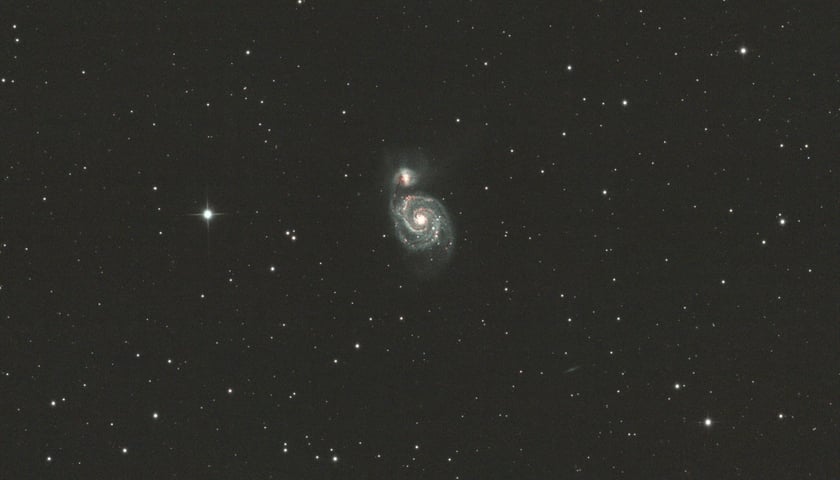<p>Galaktyka spiralna Wir M51</p>