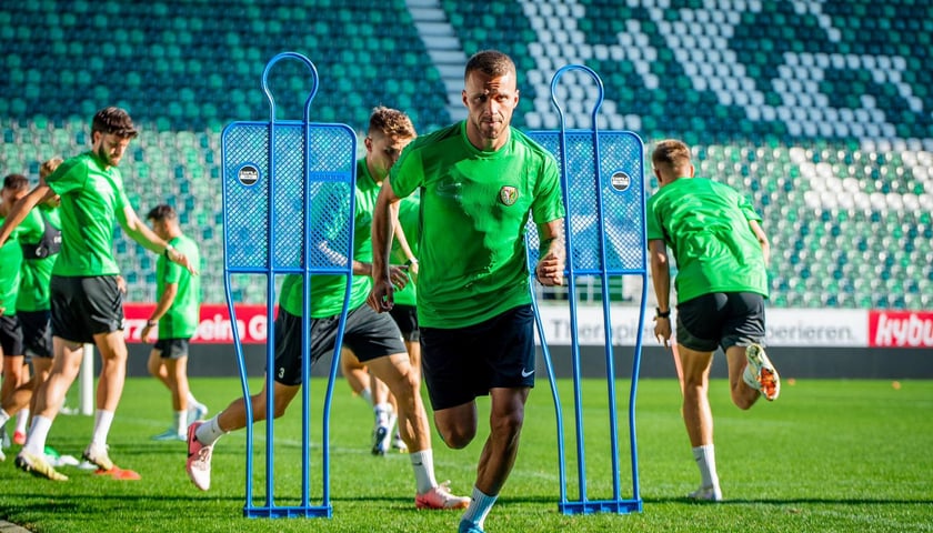 Piłkarze Śląska trenują przed mecze z FC St. Gallen