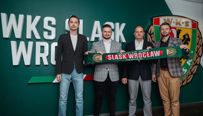 Od lewej: Marek Żytowiecki, Patryk Kajderowicz, Janusz Góra, Patryk Załęczny