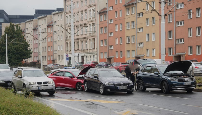 Wypadek przy ul. Kazimierza Wielkiego