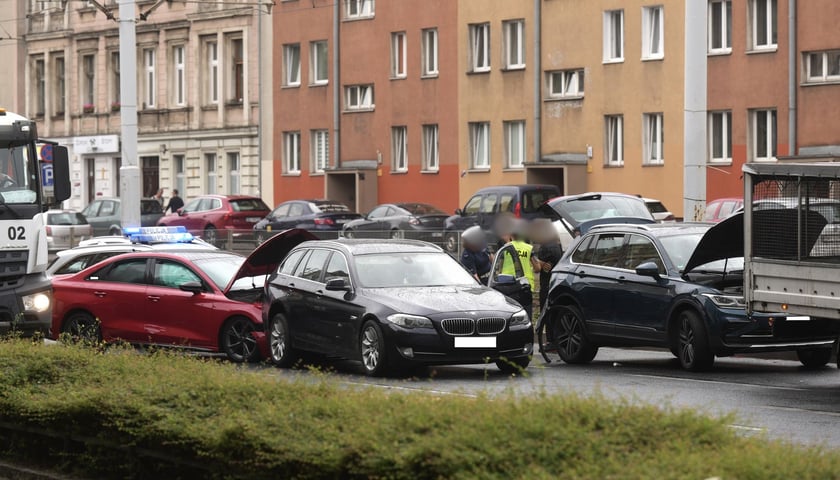 Wypadek przy ul. Kazimierza Wielkiego