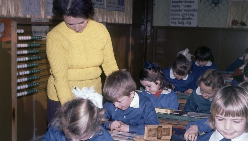 Lekcja matematyki,  1977 rok